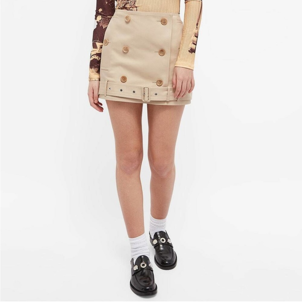Burberry Beige  Trench Mini Skirt